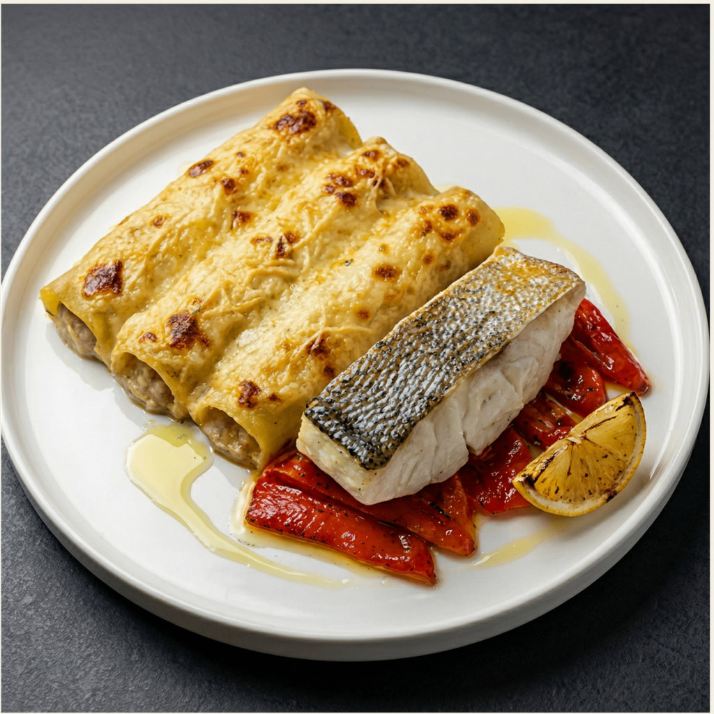 Canelones de BACALAO