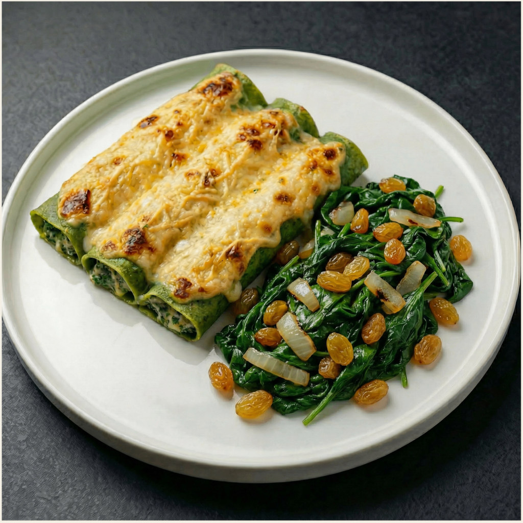 Canelones de ESPINACAS