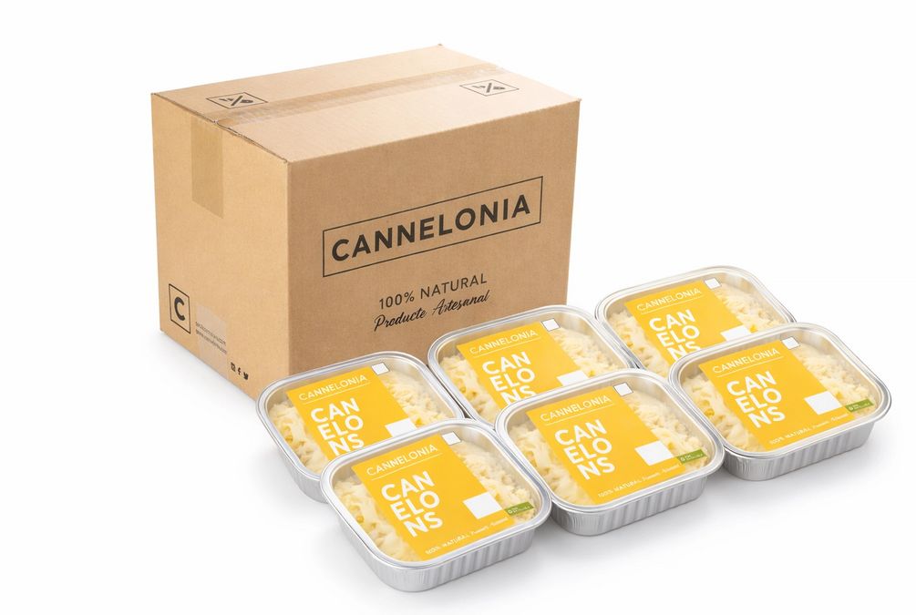 Caja 6 bandejas Canelones de CARNE · 6u (congelado)